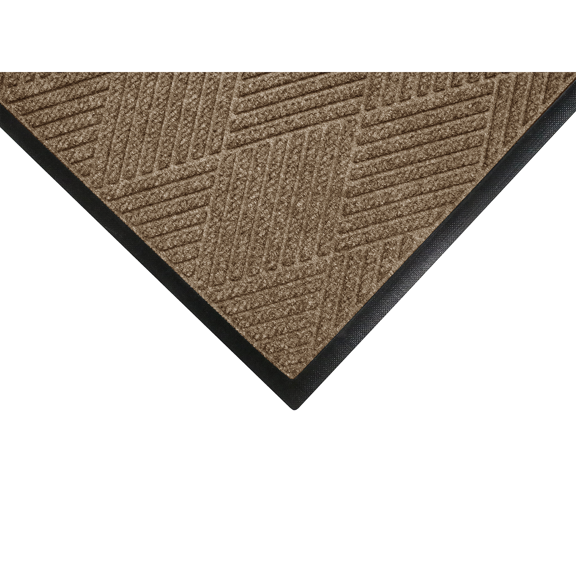 M+A Matting WaterHog Max Diamond Classic Scraper/Wiper Safety Mat, 3' x 10' Khaki, 3/8" Thickness, Universal Cleat, Model # 229576310070